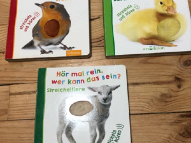 Kinderbücher zum streicheln und sehen  Hör mal rein, wer kann das sein? - 1